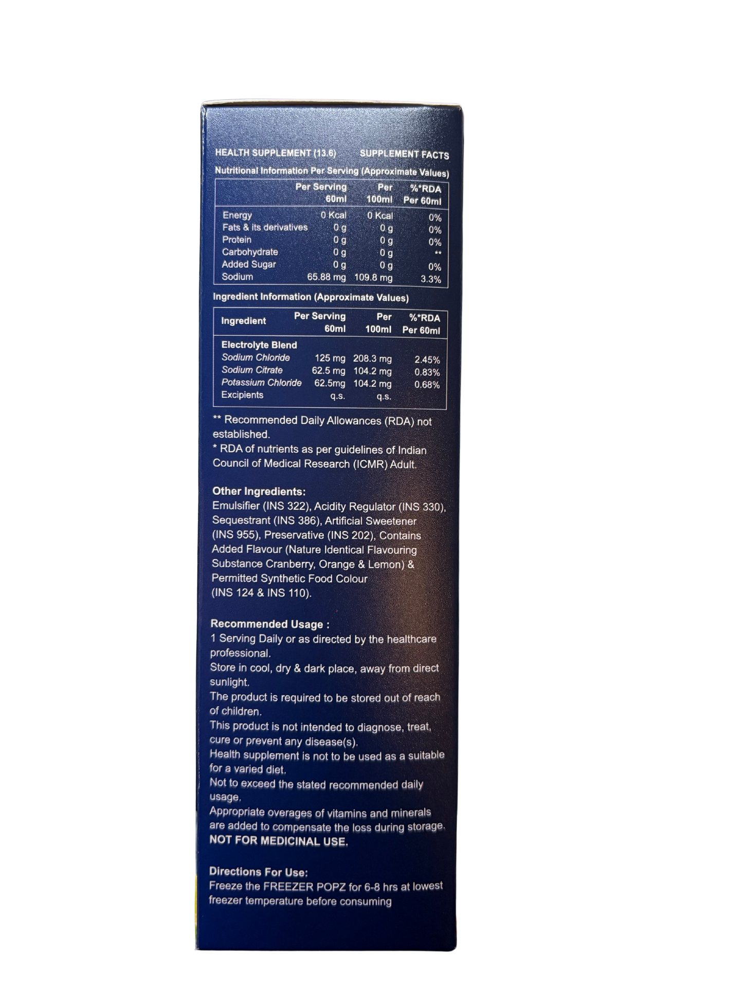 Frosti9 Freezer Pops (Electrolyte)