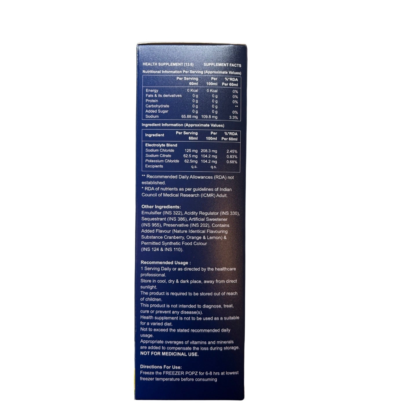 Frosti9 Freezer Pops (Electrolyte)