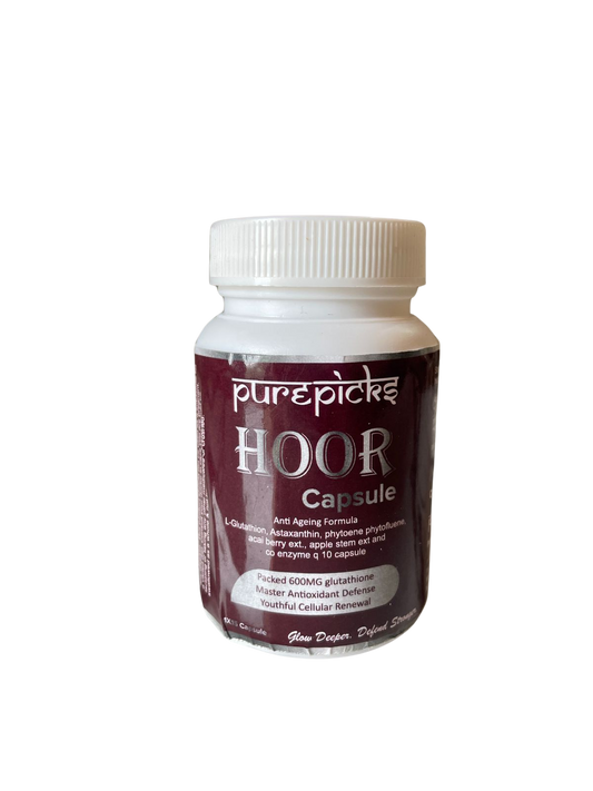 Hoor Glutathione 600mg Tablets - with CoQ10, Vitamin C & NAC - 15 Tablets